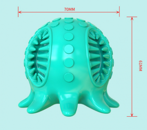 Chobotnice žvýkací hračky pro domácí mazlíčky Interaktivní čištění zubů Pískací hračky pro psy Gumová hračka pro domácí mazlíčky