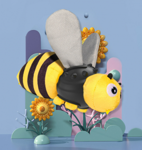 꿀벌 모양의 애완 동물 씹기 장난감 대화형 물린 삐걱거리는 개 장난감 공격적인 개 씹기 장난감