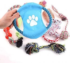 Custom 10 Pack Durable Cotton Dog Toy Pack Interactive Squeaky Dog Toy Pet Chew Toy