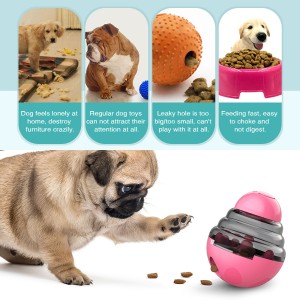 Vânzare caldă Jucărie interactivă cu dozator de hrană pentru câini Jucării pentru hrănire pentru animale de companie Treat Ball Toys