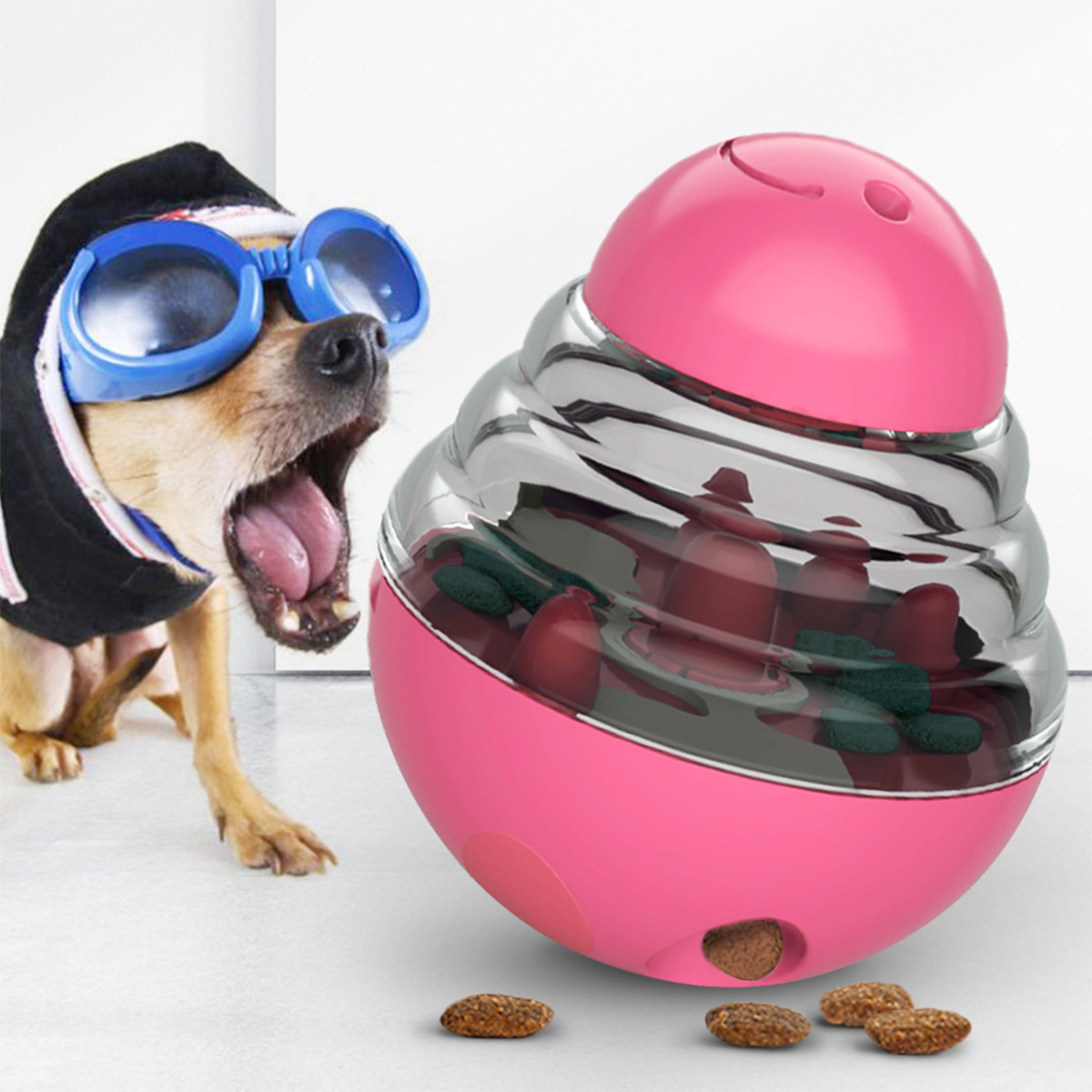 מכירה חמה דליפת חיות מחמד צעצוע מזון אינטראקטיבי מתקן מזון לכלבים צעצועים מזין חיות מחמד צעצועי כדור פינוק