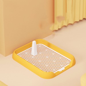 Portable haltbar Plastik Indoor Pet Training Toilette fir Welpen