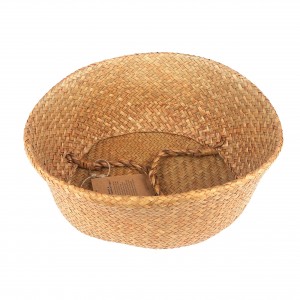 Seagrass Plant Baskets Wicker Woven Boho Cog Tsev Decor