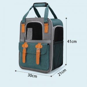 आउटडोअर पोर्टेबल श्वास घेण्यायोग्य जाळी पाळीव प्राणी प्रवास बॅग