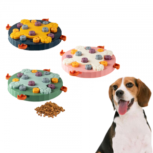 Quebra-cabeça alimentador de animais de estimação brinquedos interativos treinamento de QI cão gato dispensador de comida para animais de estimação brinquedo de vazamento de comida