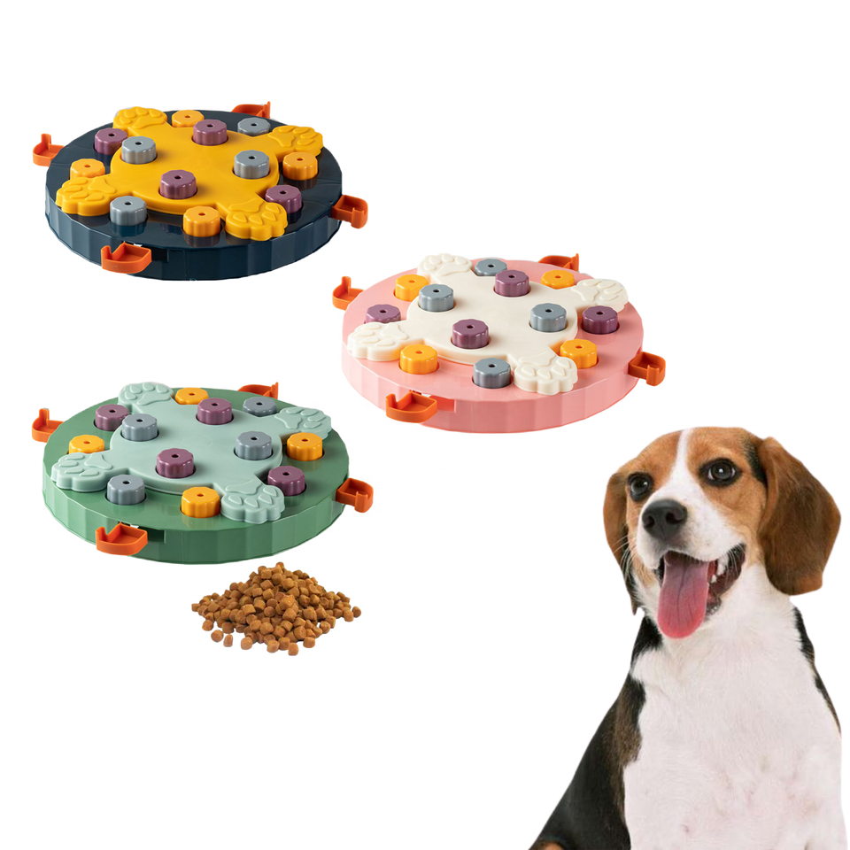 פאזל צעצועי מזין חיות מחמד אינטראקטיבית IQ אילוף כלבים מתקן מזון לחתולים צעצוע מזון לדליפת חיות מחמד