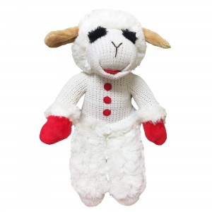 Lambchop Plush Dog Toy with Squeaker