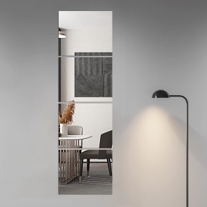 Glass Full Length Wall Body Mirror Tiles Mounted Frameless Home Bedroom Decor