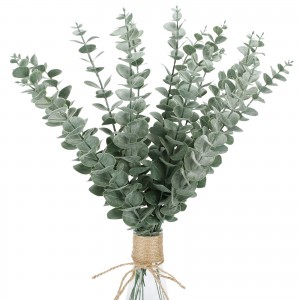 ใบยูคาลิปตัสประดิษฐ์ลำต้นสูงกรีนเนอรี่ช่อดอกไม้งานแต่งงานตกแต่งบ้าน