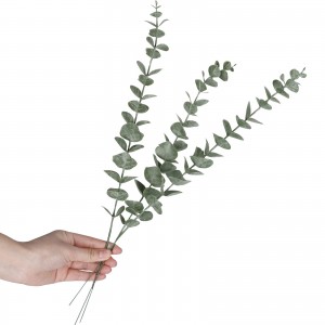ใบยูคาลิปตัสประดิษฐ์ลำต้นสูงกรีนเนอรี่ช่อดอกไม้งานแต่งงานตกแต่งบ้าน
