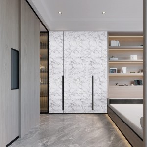 Glossy Marble Contact Paper Wallpaper Panit ug Stick Reform Dekorasyon