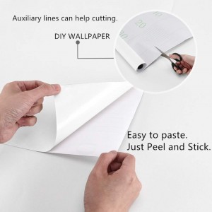 White Self-tenaces Wallpaper Film Stick Paper Table and Door Reform Decor