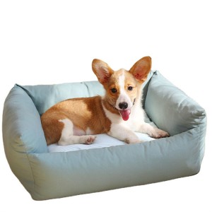 Luxuriöses, weiches, bequemes orthopädisches Hundebett aus Baumwolle