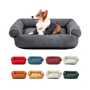 Grand canapé-lit orthopédique respirant d'intérieur de luxe pour chien