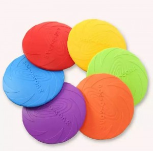Duorsum Interactive TPR Soft Dog Flying Disc Toys