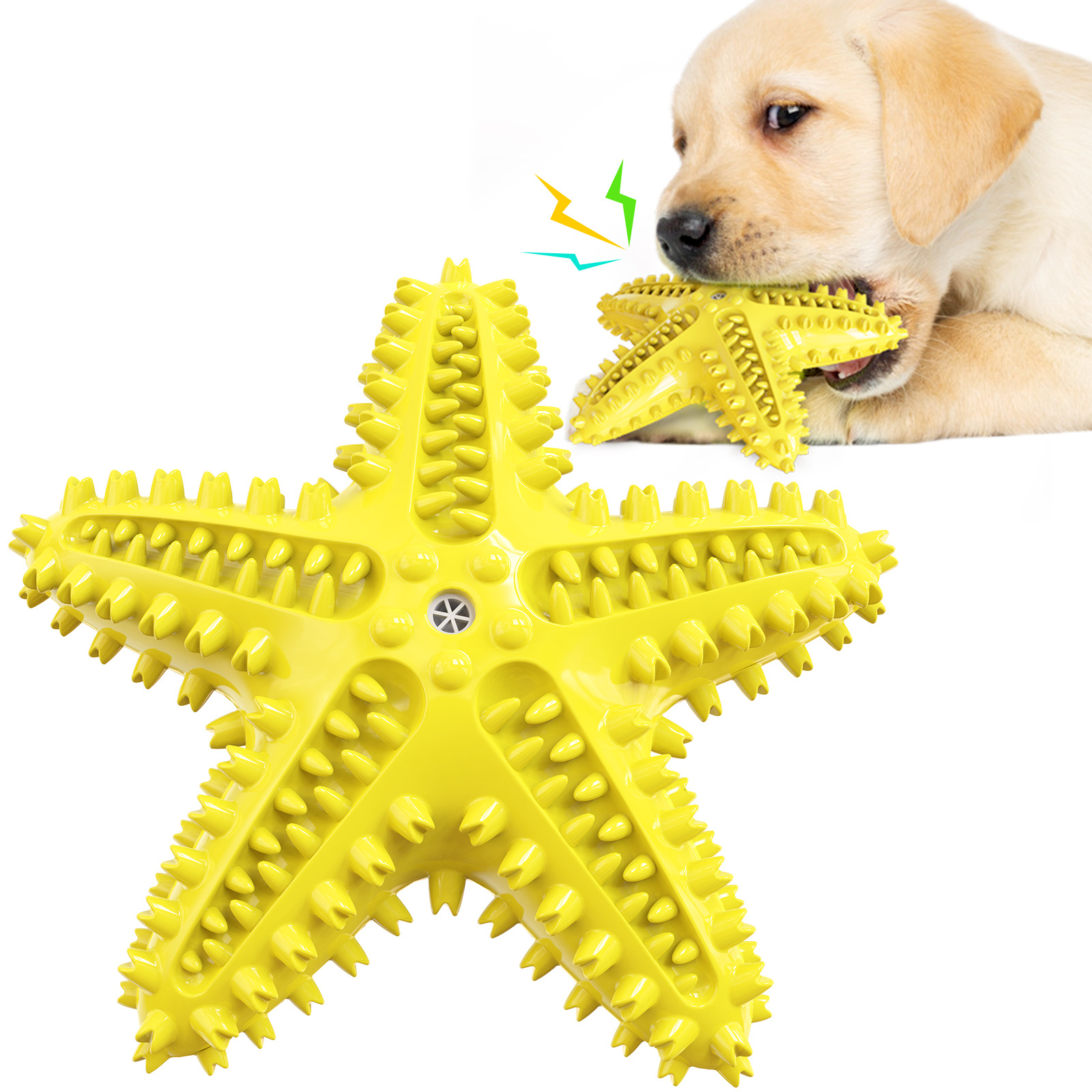 Lodra të qëndrueshme për përtypjen e qenve për pastrimin e dhëmbëve në formë ylli të detit