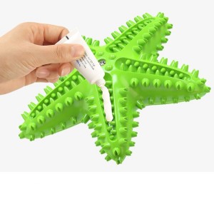 Mainan Kunyah Anjing Pembersih Gigi Bentuk Starfish Tahan Lama