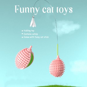 Новый дизайн, прочные интерактивные игрушки для кошек с перьями