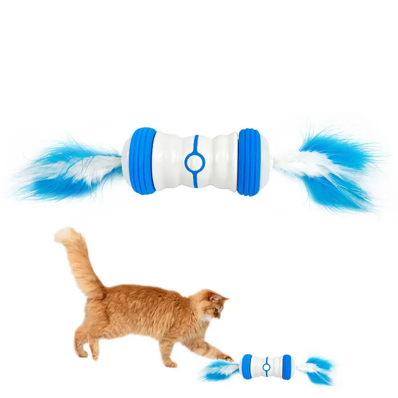 USB Charging LED Light Feather Teasing Stick Cat Toys