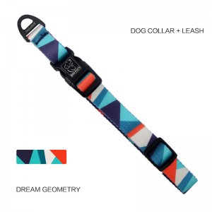 Keɓaɓɓen Dog Dog Collar da Leash Set