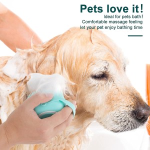 Cepillo de cuidado de mascotas de silicona suave y duradero al por mayor