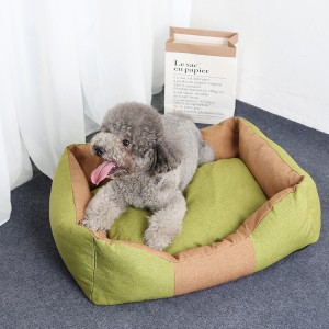 Soft Nyaman Dipindhah lan Washable Pet Sofa Bed