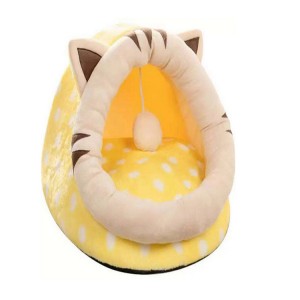 Cova del sofà del gat càlid i suau de luxe amb forma d'animal