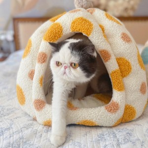 Комфортна знімна тепла котяча ліжечка в формі печери