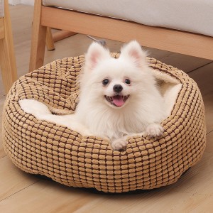 Winter Warm Comfortable Semi-enclosed Cat Dog Bed