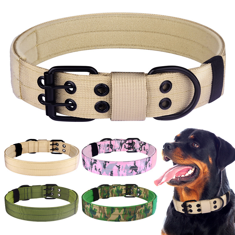 Izdržljiva personalizirana podesiva taktička ogrlica za pse