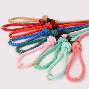 Durable Personalized Cotton Traction Rope Dog Walking Leash
