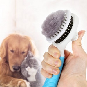 Personnaliséierten Self-Cleaning Hausdéier Hair Remover Comb
