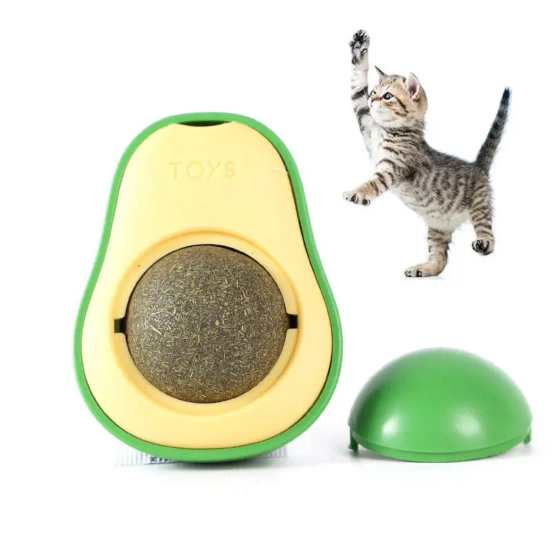 Rotatable Interactive Treat Teeth Cleaning Catnip Ball Toys
