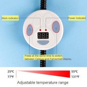 Waterproof Anti-scratch Pet Heating Pad Temperatuer Adjustable
