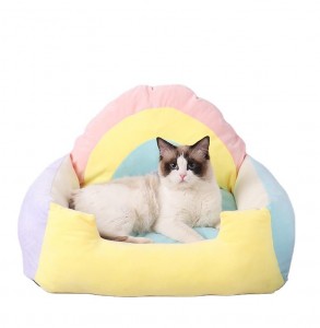 Soft Rainbow Winter Konfòtab Warm Pet Sofa Bed