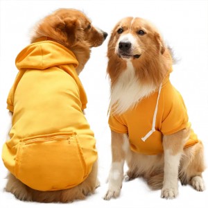 Sweat à capuche confortable avec poche zippée pour animaux de compagnie, multi-tailles