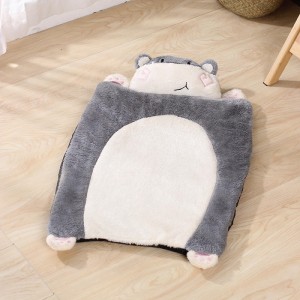 Cute Hippo Shape Mahumok Komportable Warm Pet Bed Pad