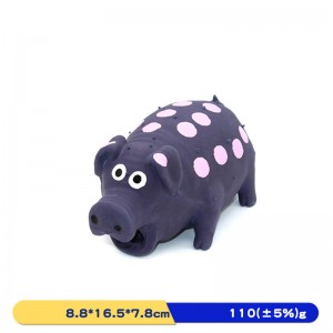 टिकाऊ लेटेक्स चित्तीदार सुअर पालतू चबाने वाले खिलौने