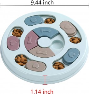 Plastový otočný tanier Interaktívna hračka pre únik jedla pre domáce zvieratá