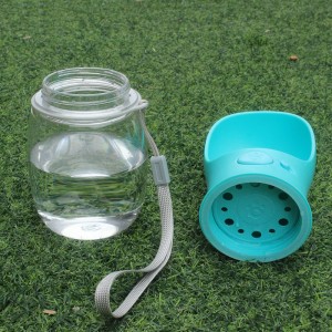 350 ml / 550 ml nešiojamas kelioninis šunų geriamojo vandens butelis