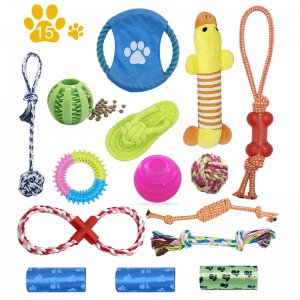 Adani 12/15 Pack Interactive Eyin Cleaning Squeaky Dog Toy