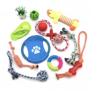 Nahiangay nga 12/15 Pack Interactive Teeth Cleaning Squeaky Dog Toy