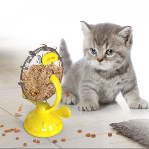 Ferris Wheel Interactive Windmill Turntable Cat Food Dispenser Toy