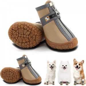 4 парчиња/комплет Луксузни зимски водоотпорни чевли за домашни миленици Чорапи