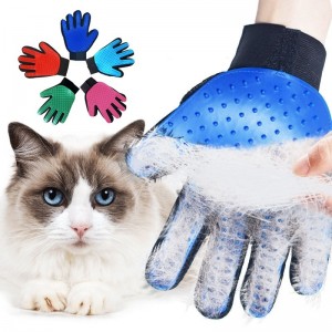 Prilagojena silikonska krtača za rokavice za čiščenje hišnih ljubljenčkov