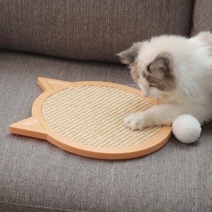 ប្រដាប់ក្មេងលេង Sisal Claw Grinder Pad Cat Scratch Board Toy