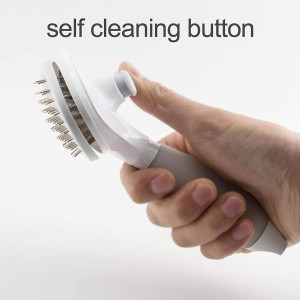Bejgħ sħun Self Cleaning Slicker Pet Hair Removal Comb