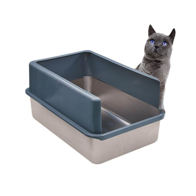 Never Absorbs Odor Stainless Steel Cat XL Litter Box