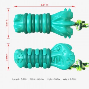 Smiješna igračka za žvakanje pasa za čišćenje zuba u obliku glave krokodila