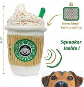 Hot Selling Cup Shape interaktiivinen vinkuva pehmo koiran purulelu